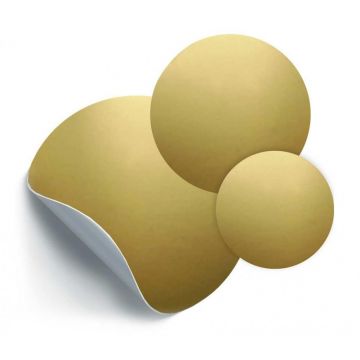 Magneetsticker rond goud (set van 3)