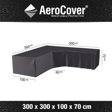 AeroCover loungesethoes hoekset xl trapeze 300x300x100x70cm