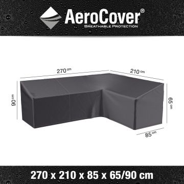 AeroCover loungesethoes hoekset L-vorm hoge rug 210x270x90cm