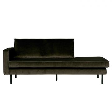 Daybed Rodeo Links Velvet Donkergroen