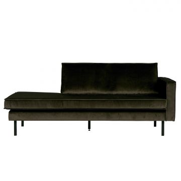 Daybed Rodeo Rechts Velvet Donkergroen