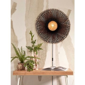 Wandlamp Kalimantan  Bamboe/Zwart Ø60cm