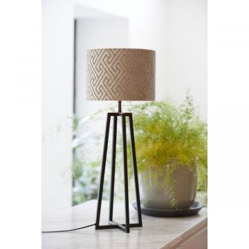 Lampvoet 21x21x56 cm miley mat zwart