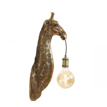 Wandlamp Giraffe antique bronze