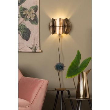 Wandlamp Corridor antique brass