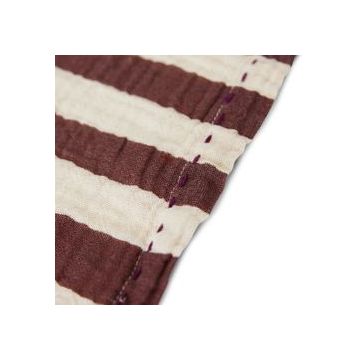 Servet Striped Burgundy (set van 2)