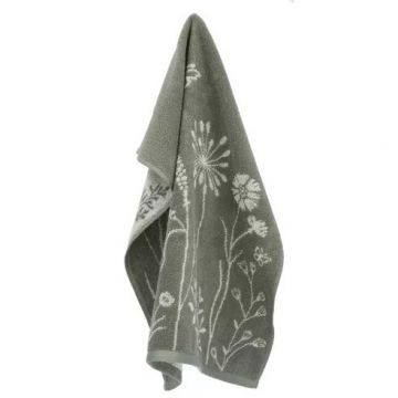 Keukendoek Wild Flowers groen