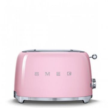 Smeg broodrooster 2 x 2 TSF01PKEU roze