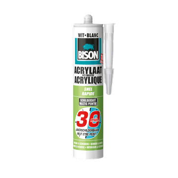 Acrylaatkit 30 min 300 ml koker wit