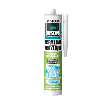 Acrylaatkit regenvast 300 ml koker wit