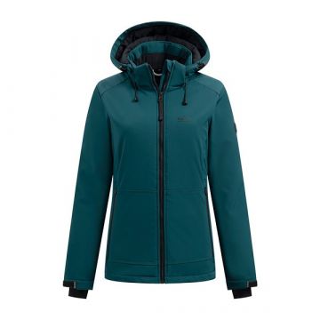 Softshell jas Jutta 38 teal