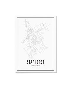 Poster Staphorst 40 x 50 cm