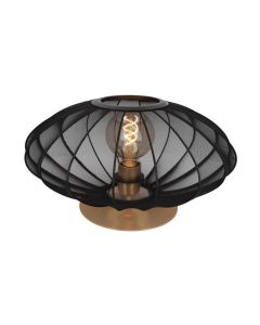 Tafellamp corina O 40 cm 1xe27 zwart