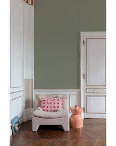 Behang linnen Touch plain groen