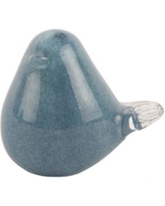 Ornament Fat Bird M blauw