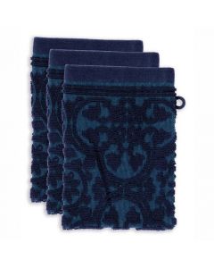 Washand Tile de Pip donkerblauw (set van 3)