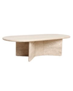 Salontafel travertin oblong