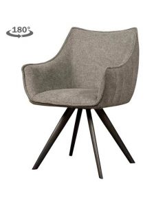 Riviera armchair - fabric Brego 09 Middle grey