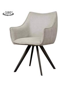 Riviera armchair - fabric Brego 02 light grey