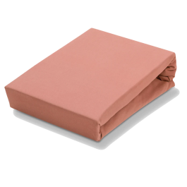 Hoeslaken Jersey soft brick dust 1-persoons