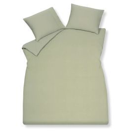 Dekbedovertreksetset Pure 07 light olive lits-jumeaux