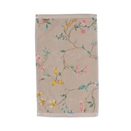 Gastendoek Les Fleurs khaki